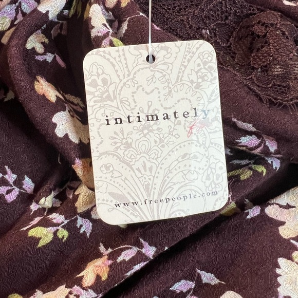 Free People Take it Away Bodysuit, Chocolate Merlot Combo, Size Small, NWT - Picture 5 of 10